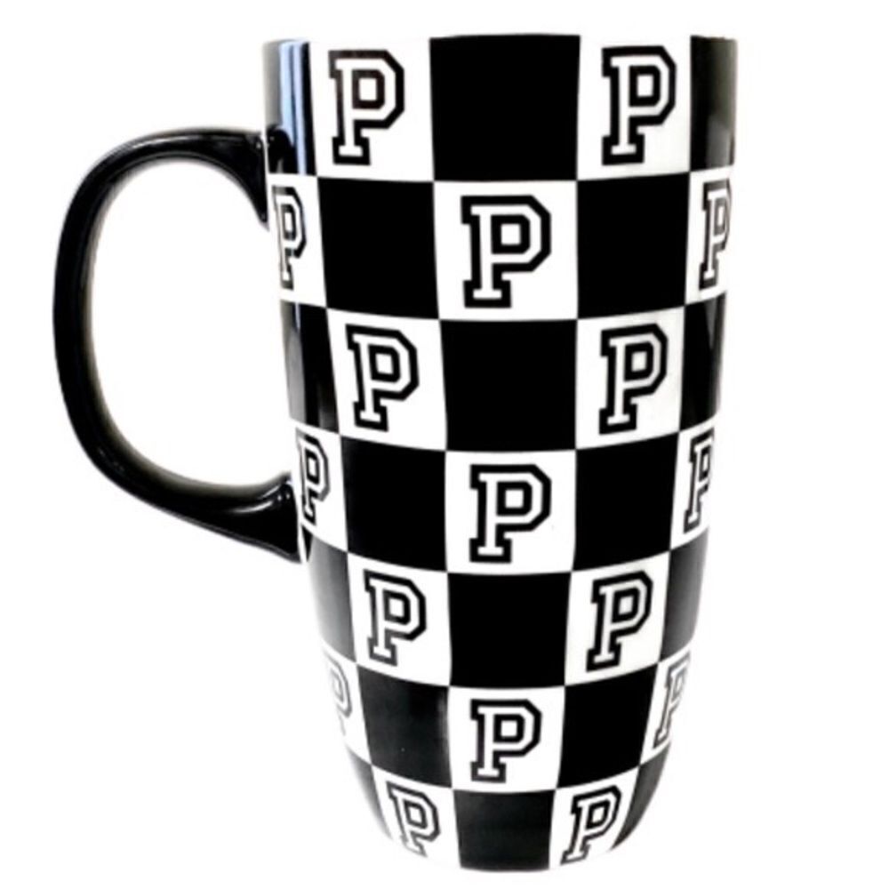 Victoria’s Secret Pink Checkered Large Tall Coffee Mug 23 fl oz